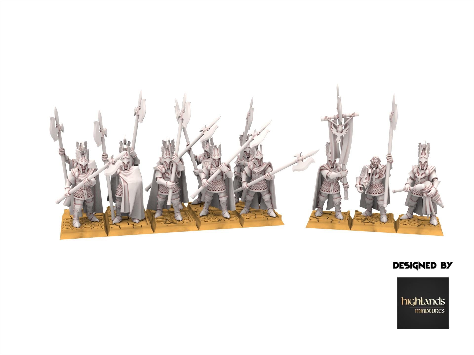 Hight Elves - AEGEAN - Mycenaean Guard, Fantasy elves, usable for 9th Age, Fantasy Battle, Oldhammer, King of war