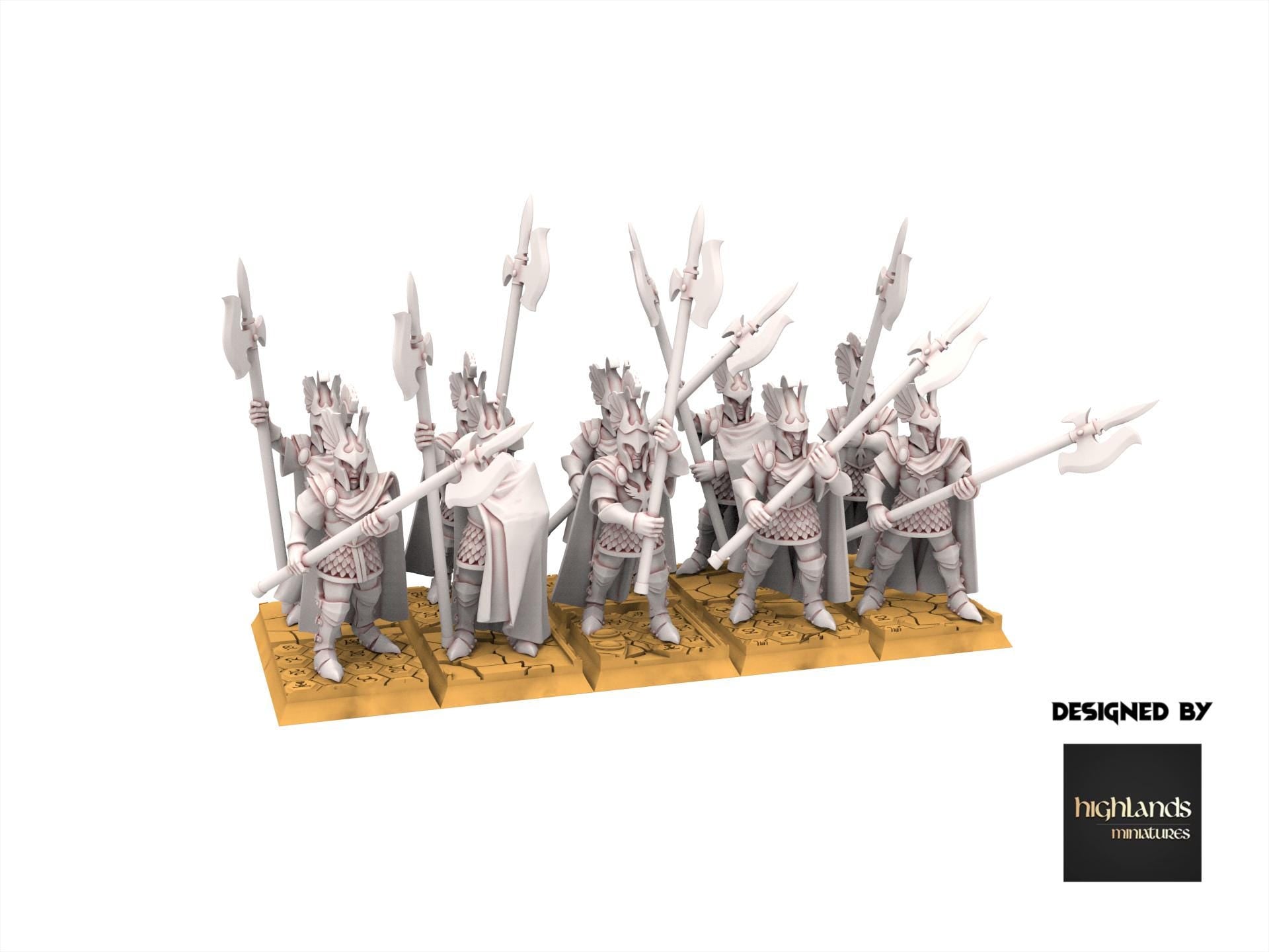 Hight Elves - AEGEAN - Mycenaean Guard, Fantasy elves, usable for 9th Age, Fantasy Battle, Oldhammer, King of war