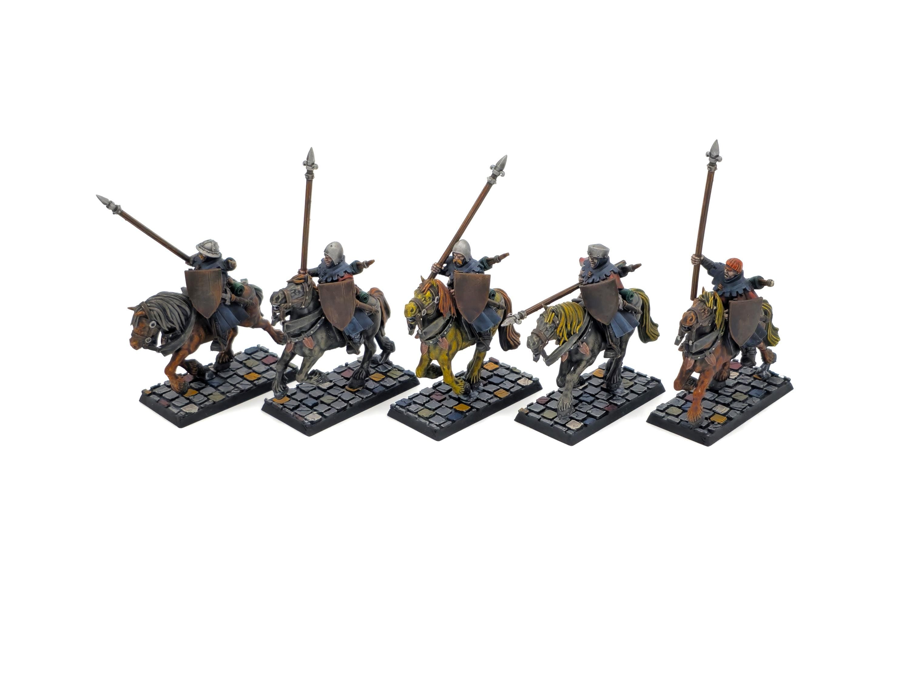 Arthurian Knights - Gallia Mounted Men at Arms, for Oldhammer, king of wars, 9th age, Highlands Miniatures