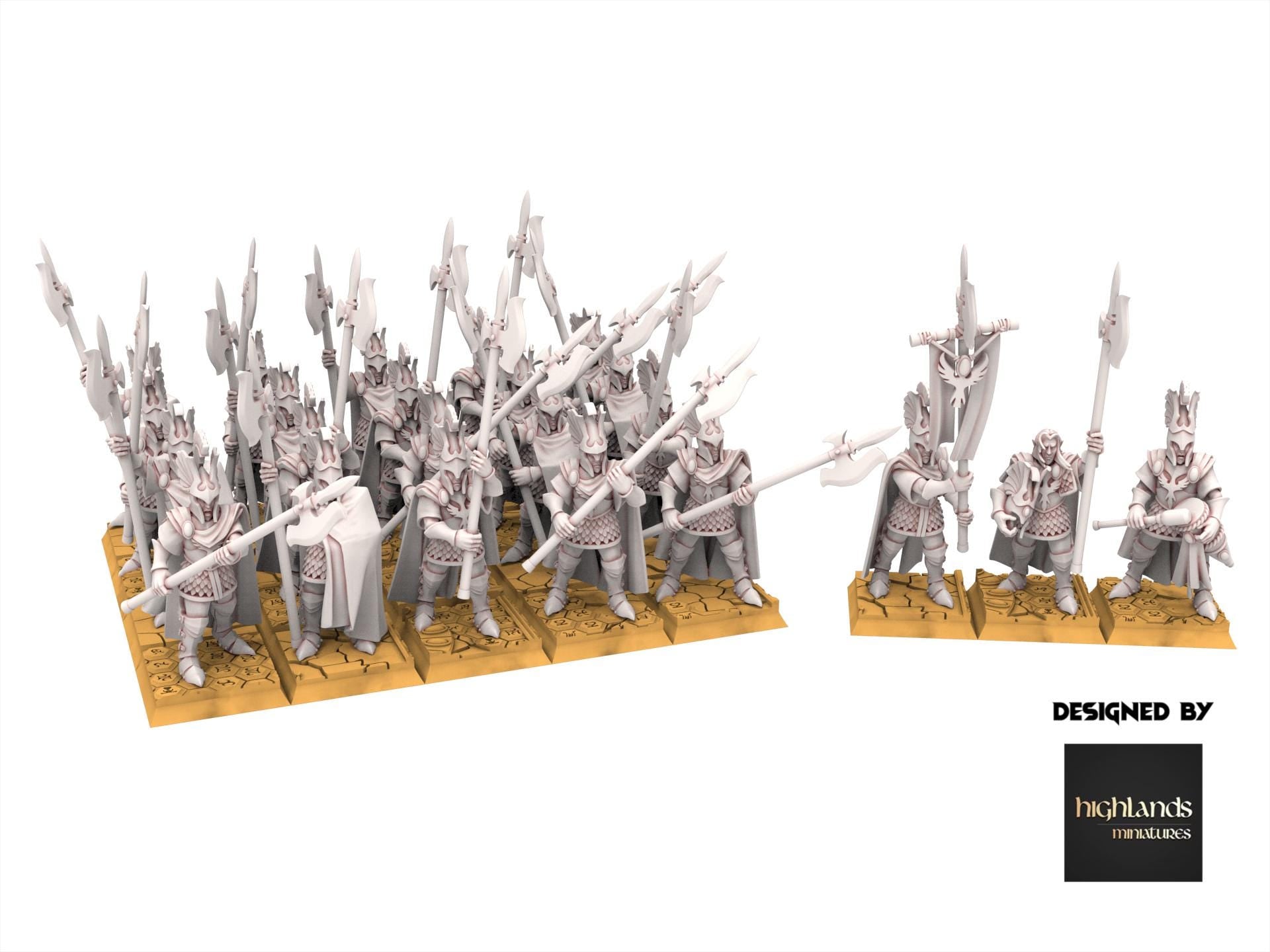 Hight Elves - AEGEAN - Mycenaean Guard, Fantasy elves, usable for 9th Age, Fantasy Battle, Oldhammer, King of war