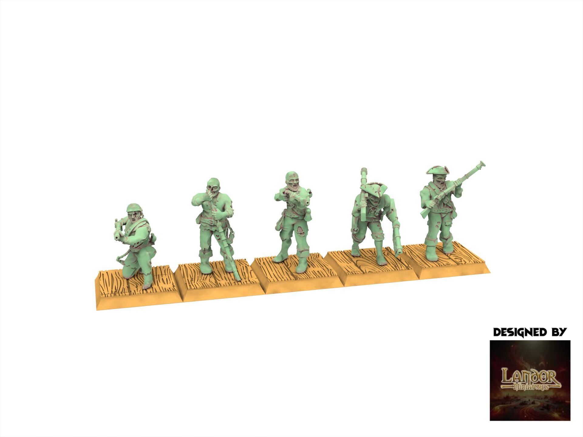 Zombie Pirates - Zombie Buccaneers, The dreaded Zombie Pirates usable for 9th Age, Fantasy Battle, Oldhammer, King of war, D&D