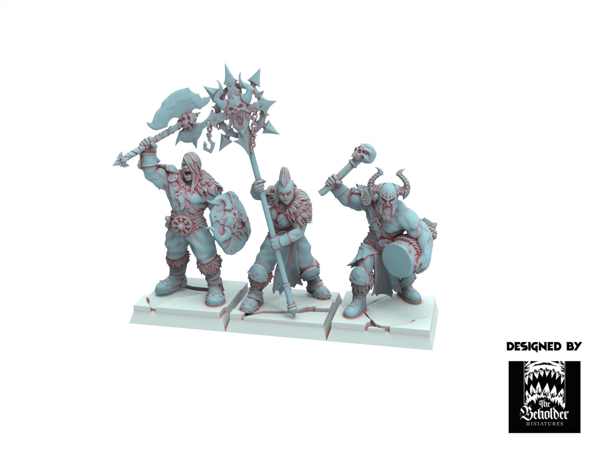 Fantasy Chaos - Barbarian with Flail - Realms of Mayhem