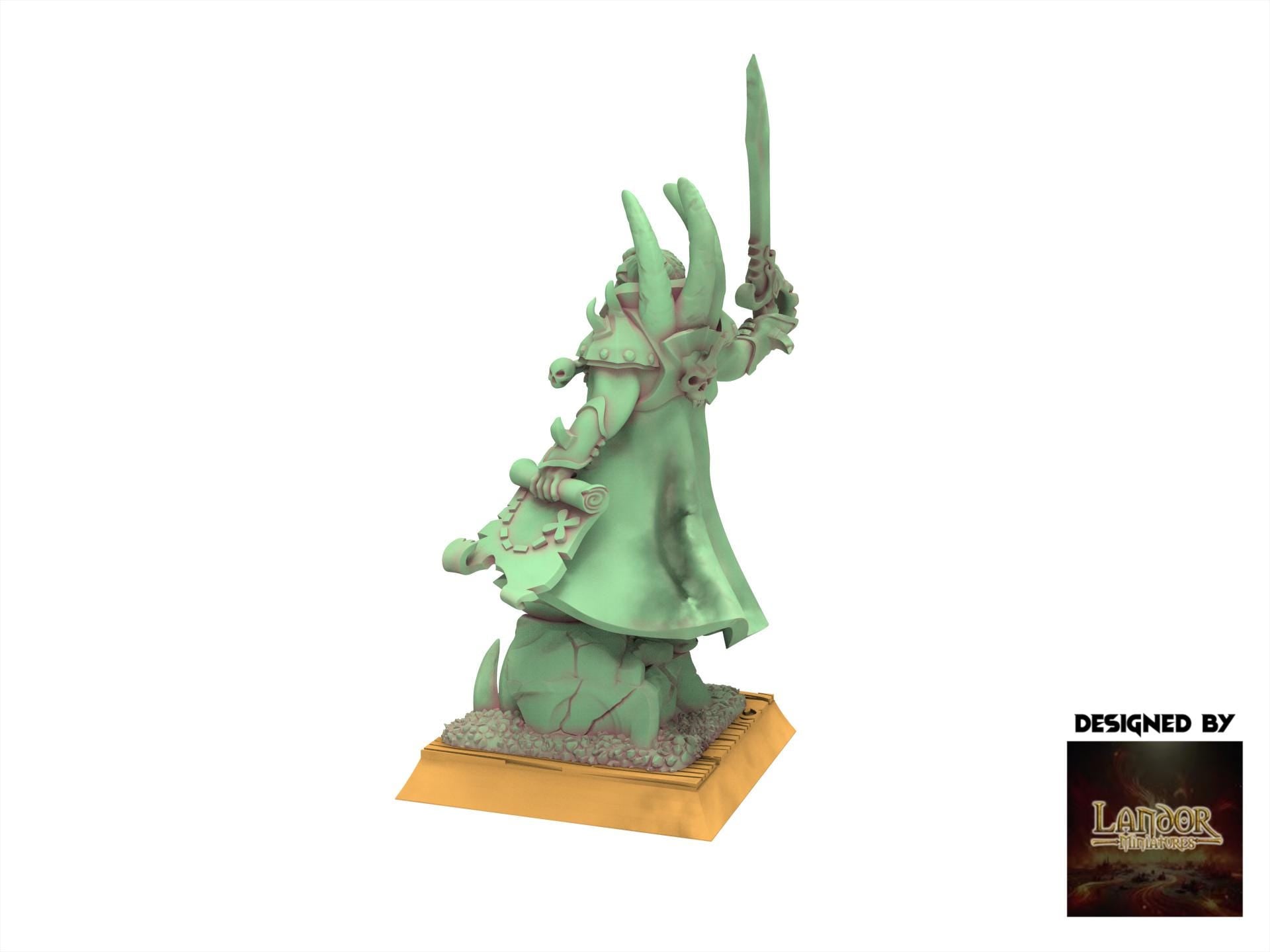 Zombie Pirates - Vampire Grand admiral, The dreaded Zombie Pirates usable for 9th Age, Fantasy Battle, Oldhammer, King of war, D&D