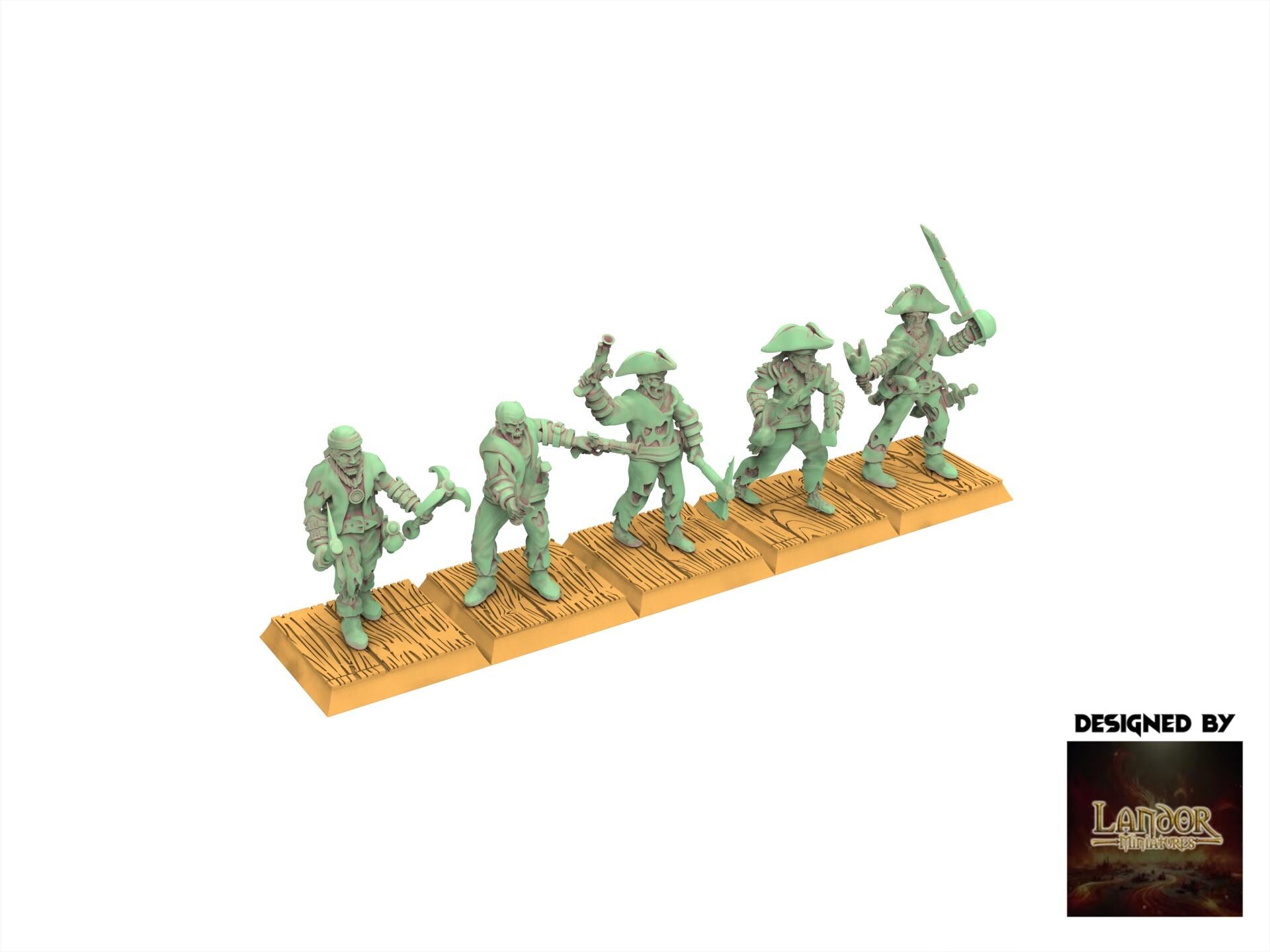 Zombie Pirates - Zombie Pirates, The dreaded Zombie Pirates usable for 9th Age, Fantasy Battle, Oldhammer, King of war, D&D