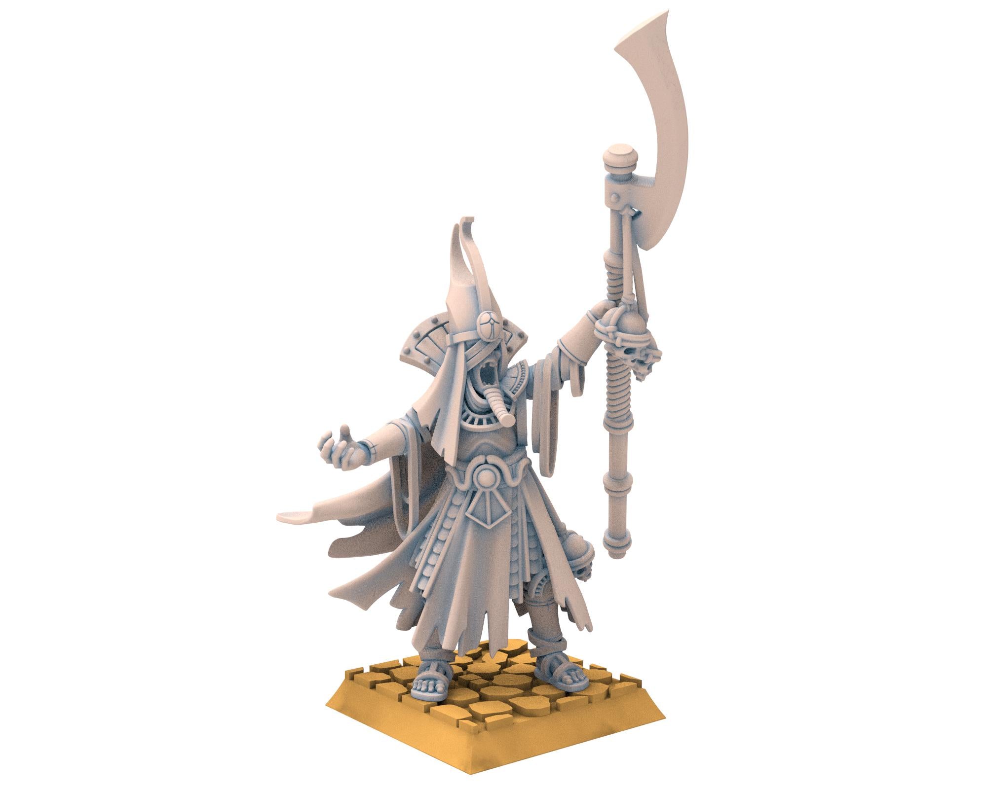 Eternal Dynasties - Priest of Pharaoh Funeral Ship, The Ancient Skeletons, Fantasy Battle, Oldhammer, King of war, D&D