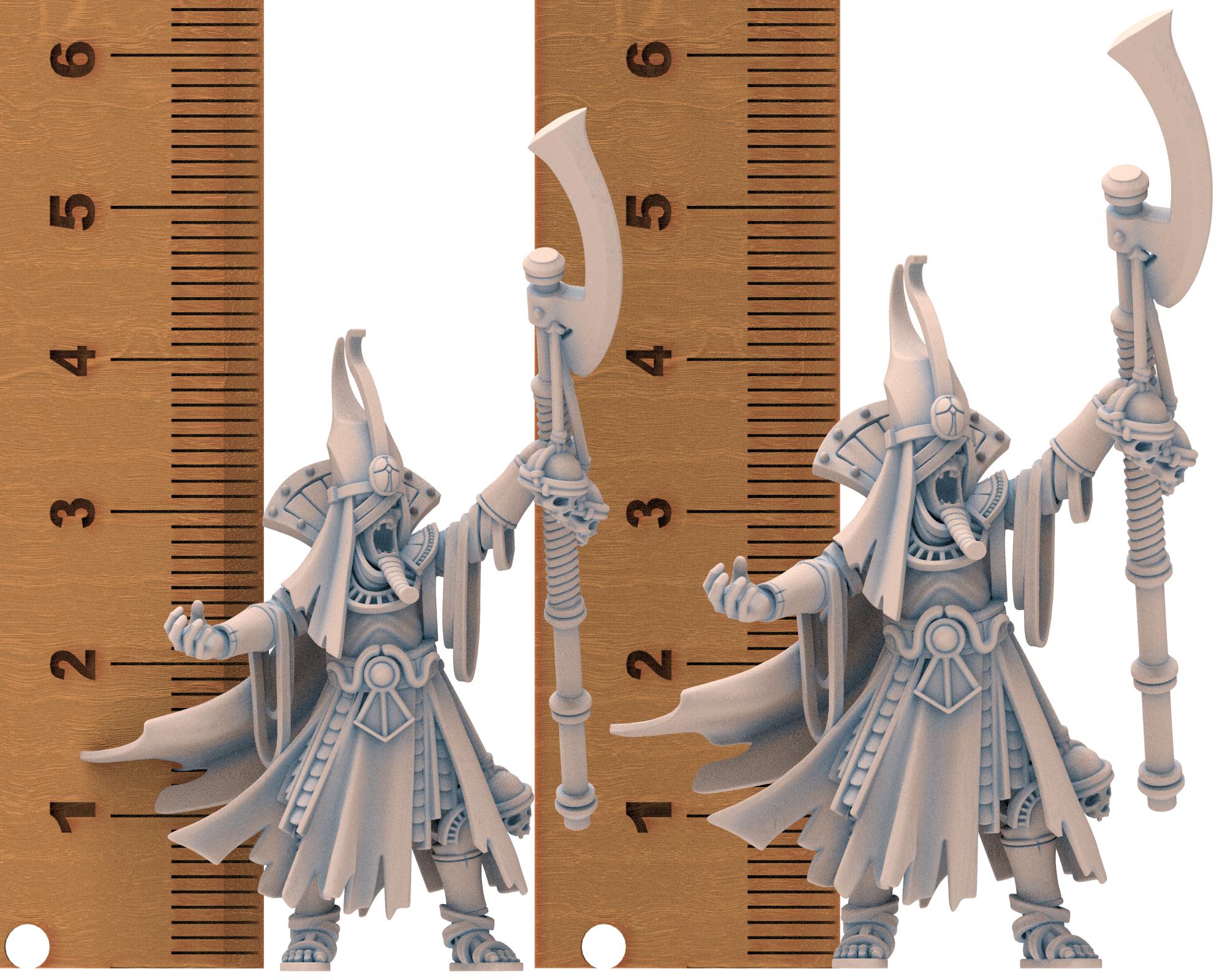 Eternal Dynasties - Priest of Pharaoh Funeral Ship, The Ancient Skeletons, Fantasy Battle, Oldhammer, King of war, D&D