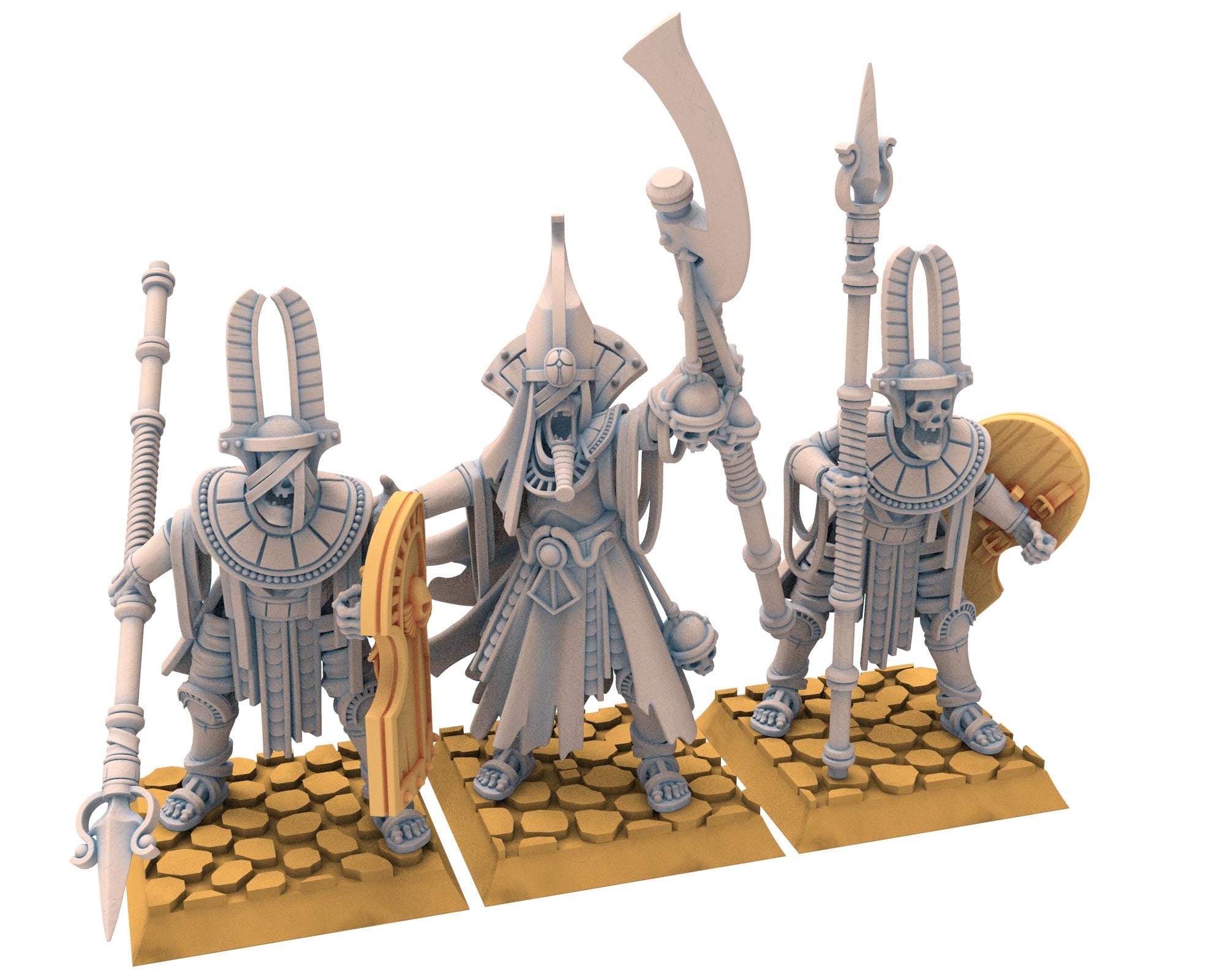 Eternal Dynasties - Priest of Pharaoh Funeral Ship, The Ancient Skeletons, Fantasy Battle, Oldhammer, King of war, D&D