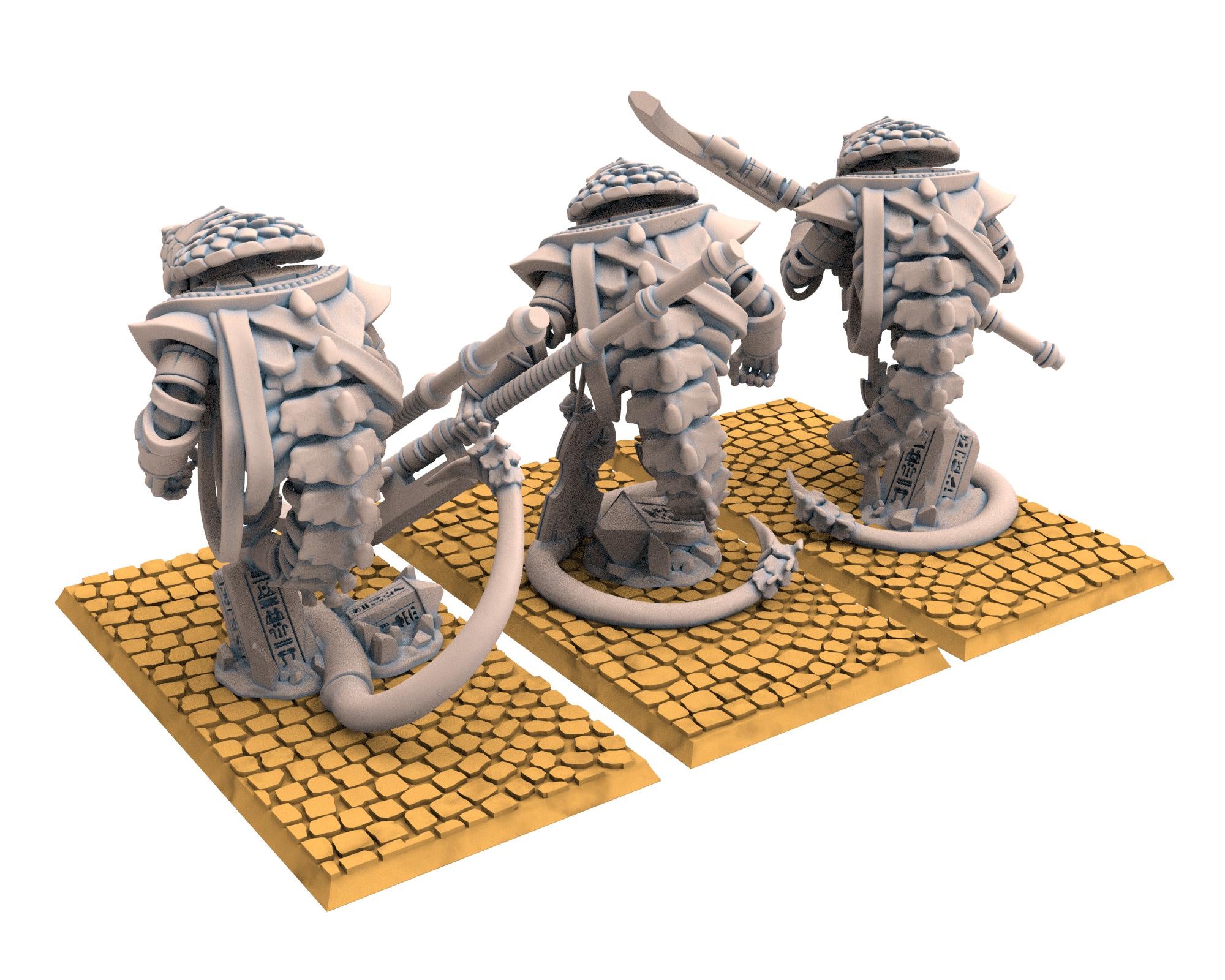 Eternal Dynasties - Wadjets, Geant Serpent Warriors, The Ancient Skeletons, Fantasy Battle, Oldhammer, King of war, D&D