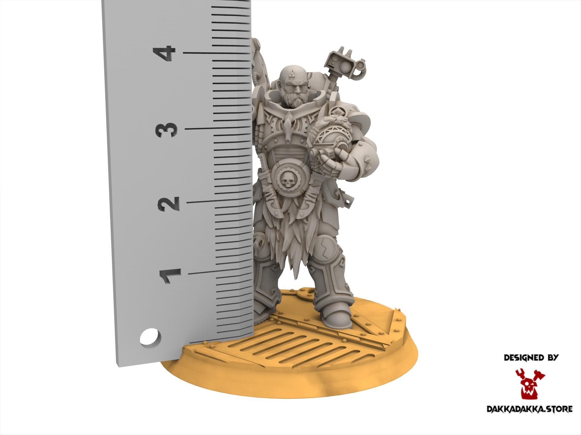 Legio Prima - Dangran Father of Ethereal Mountains, mechanized infantry, post apocalyptic empire, usable for tabletop wargame.