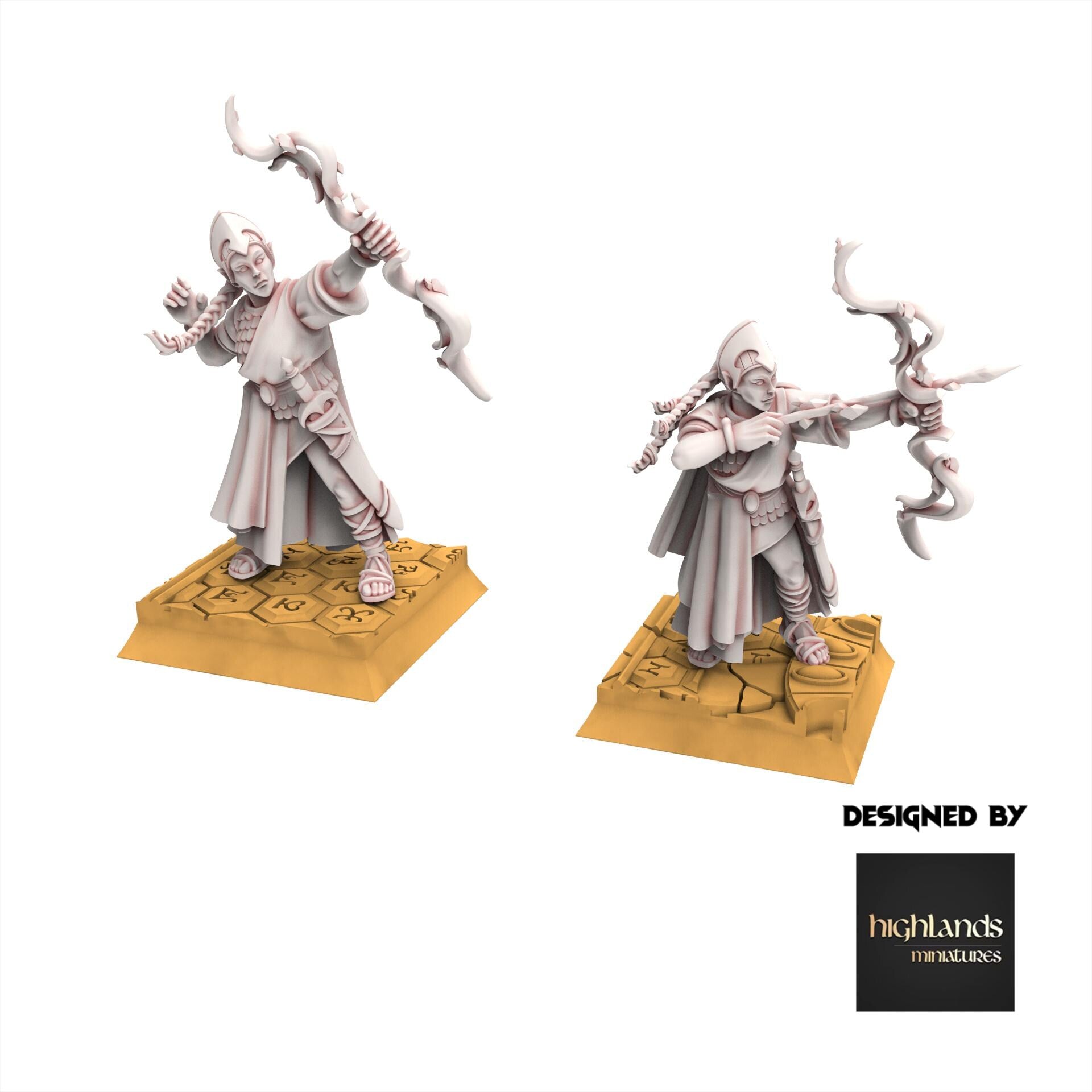 Hight Elves - Maids - AEGEAN - Highlands Miniatures