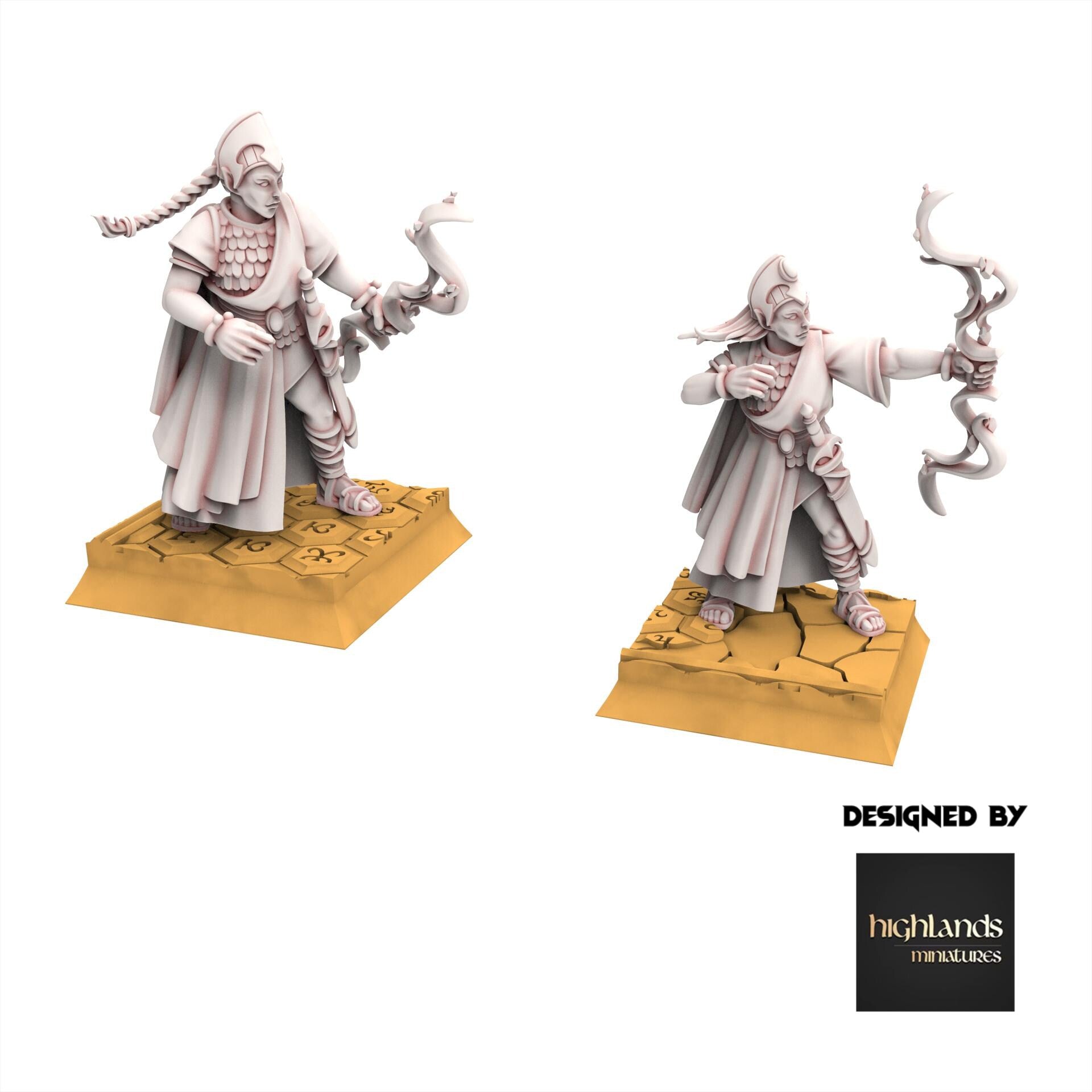 Hight Elves - Maids - AEGEAN - Highlands Miniatures