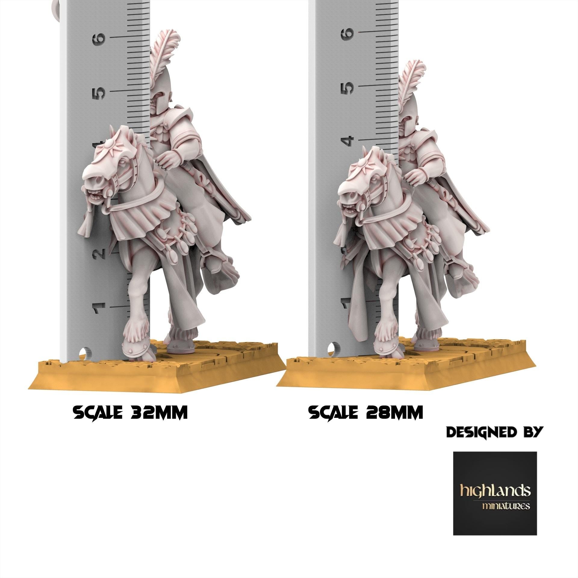 Hight Elves - Mage Mounted - AEGEAN - Highlands miniatures