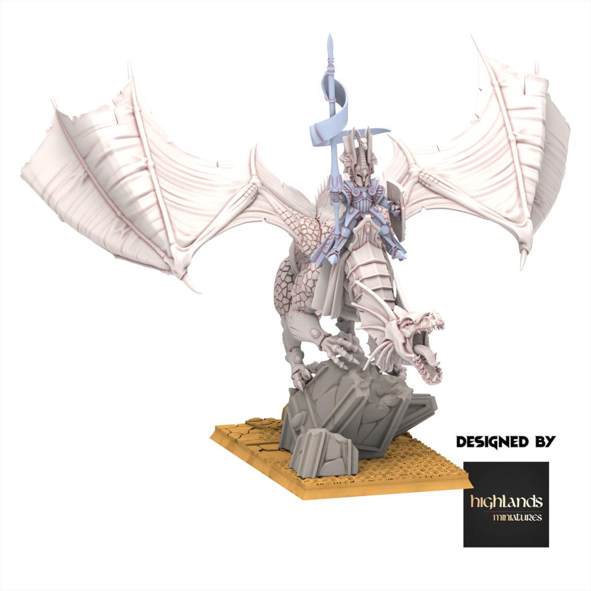 Hight Elves - Dragon - AEGEAN - Highlands Miniatures