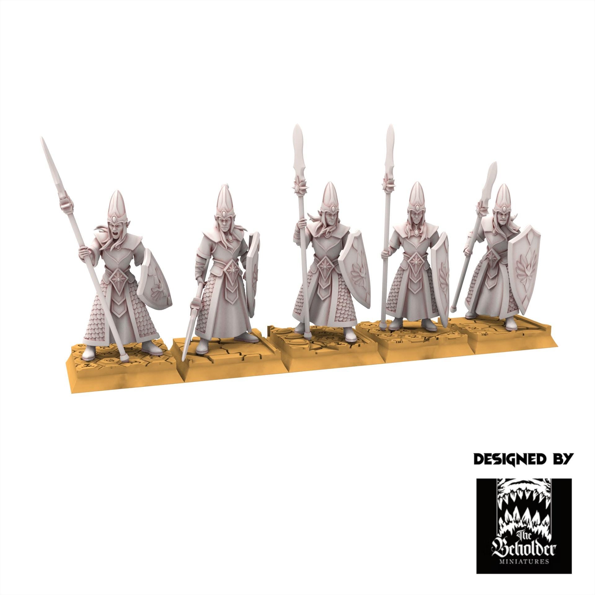 Hight Elves - Kingdom Militia - Silvermoor - The Beholder Miniatures