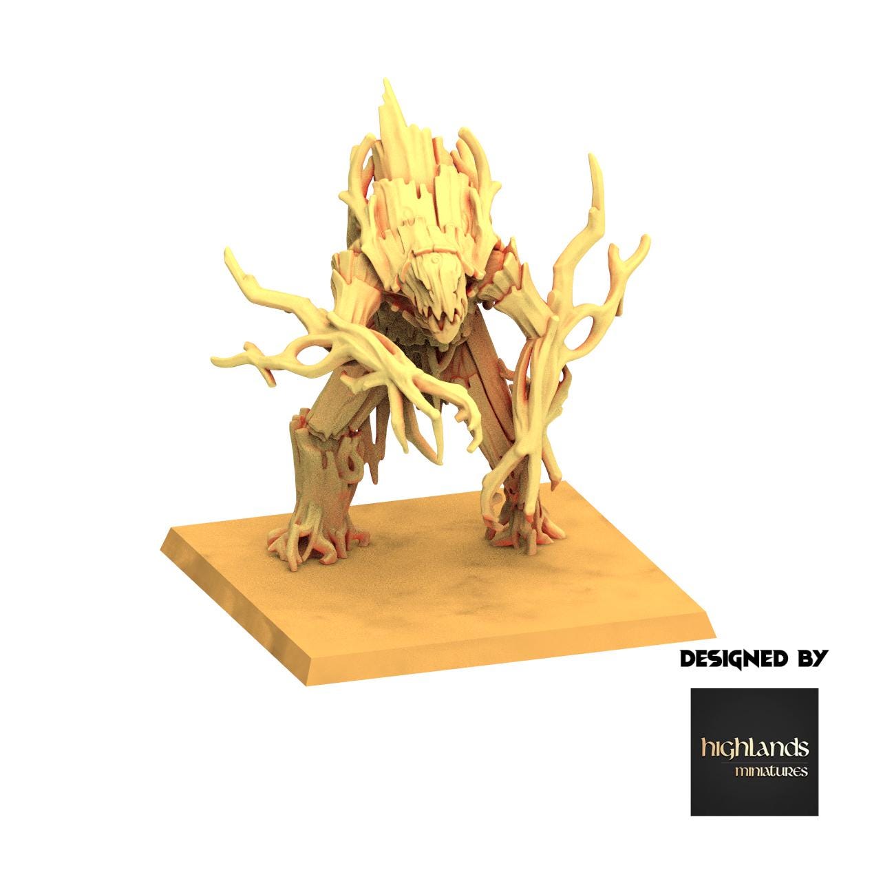 Sylvan Elves - Forest Golem - Feral - Highlands Miniatures