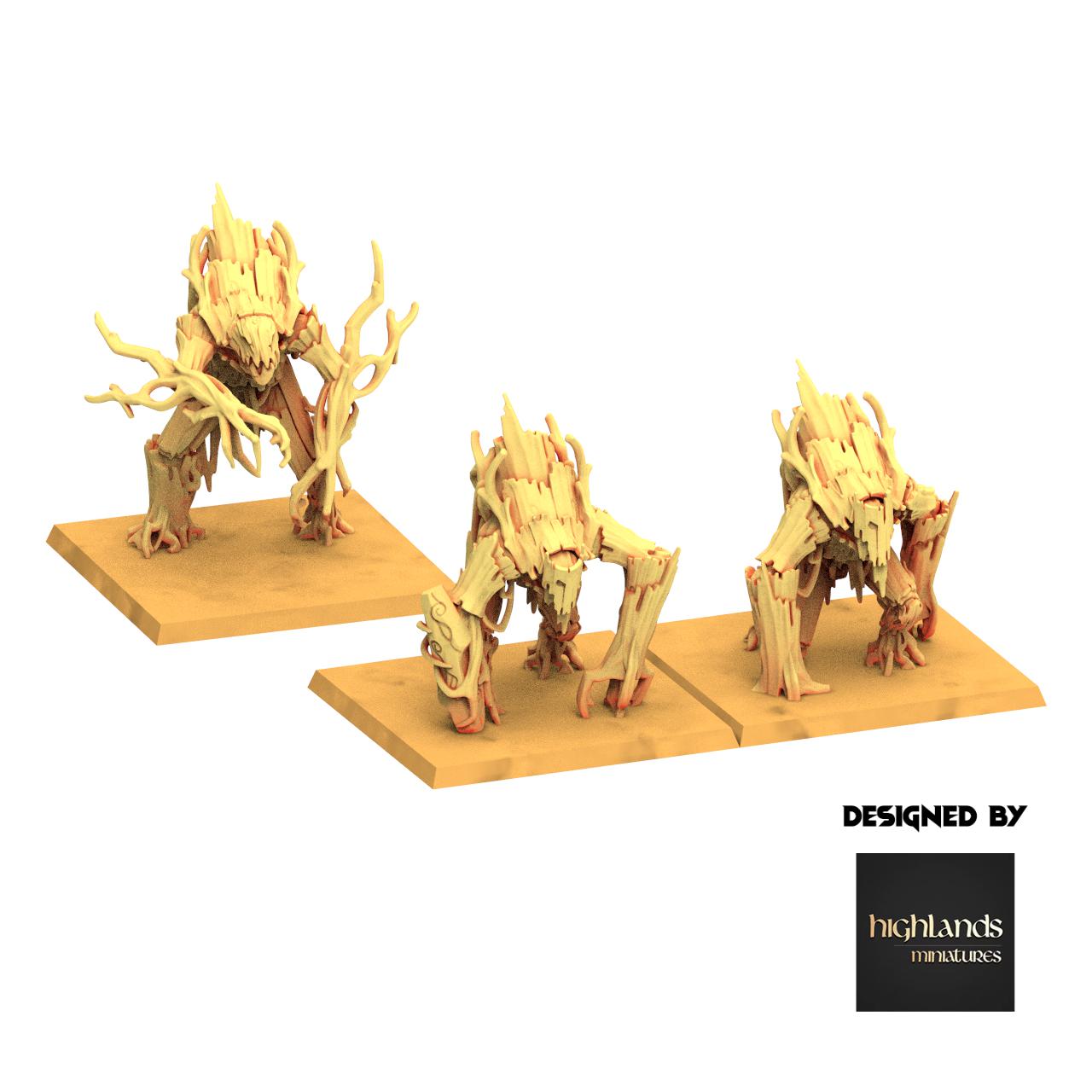 Sylvan Elves - Forest Golem - Feral - Highlands Miniatures