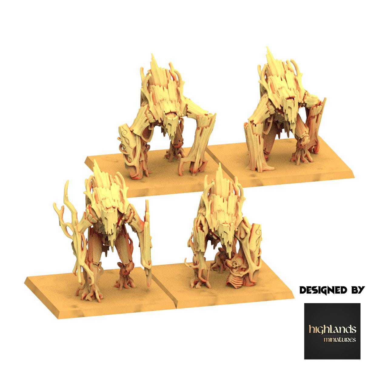 Sylvan Elves - Forest Golem - Feral - Highlands Miniatures