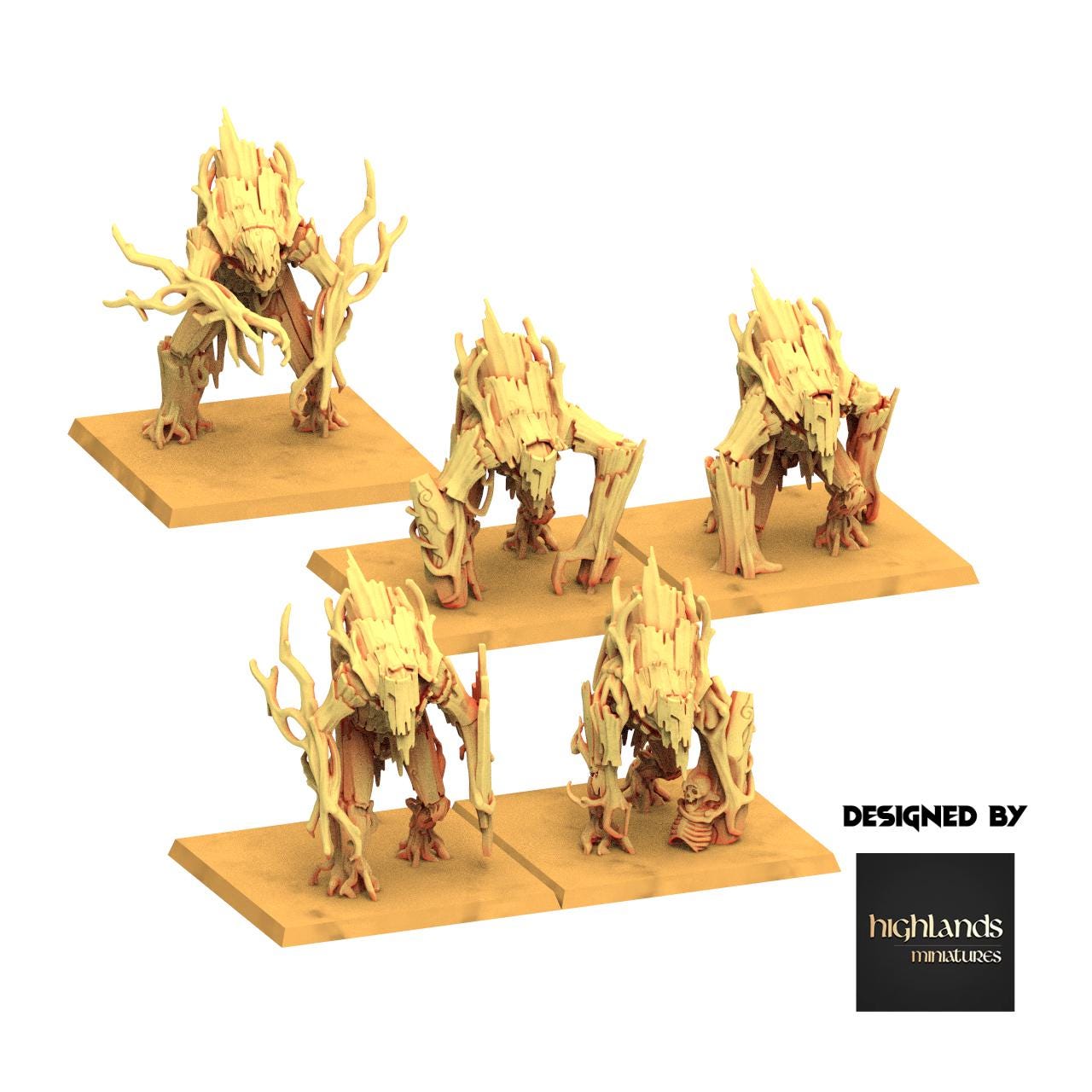 Sylvan Elves - Forest Golem - Feral - Highlands Miniatures