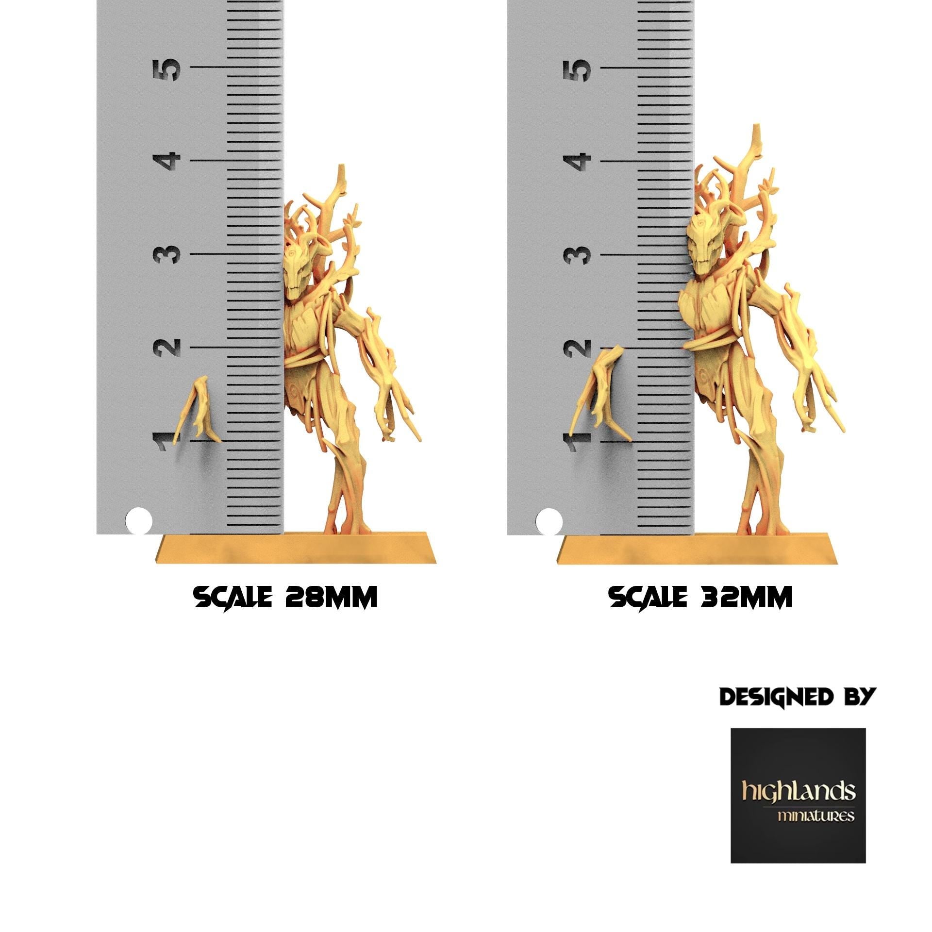 Sylvan Elves - Dryads - Feral - Highlands Miniatures