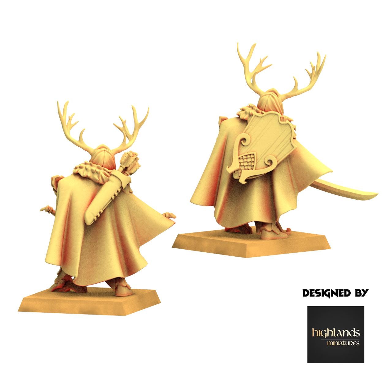 Sylvan Elves - Elf Highborn - Feral - Highlands Miniatures