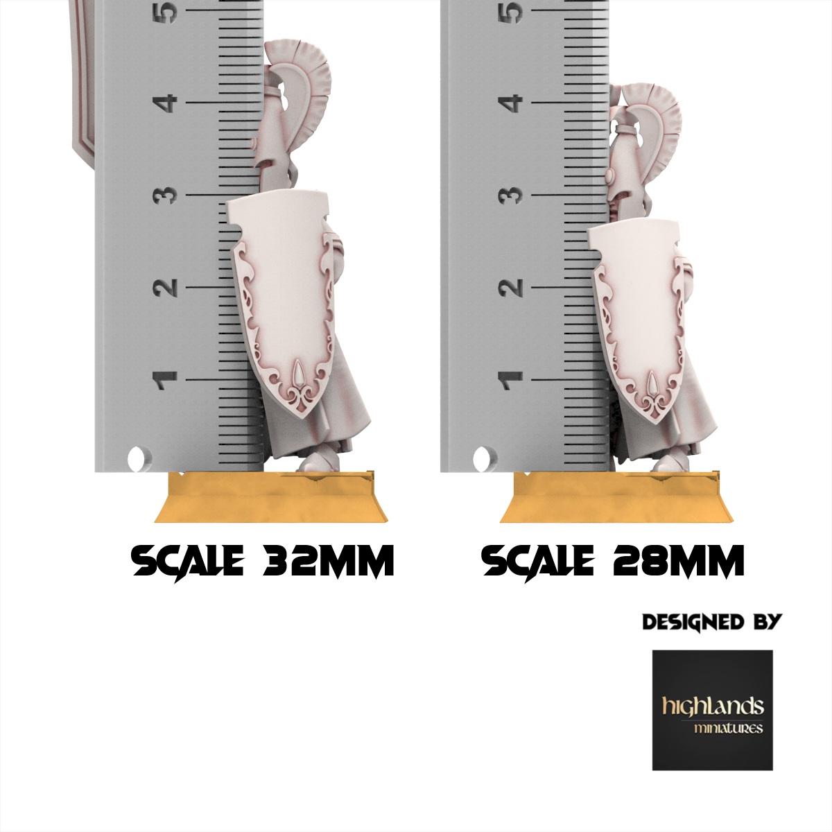 Hight Elves - Battle Standard Bearer - AEGEAN - Highlands Miniatures