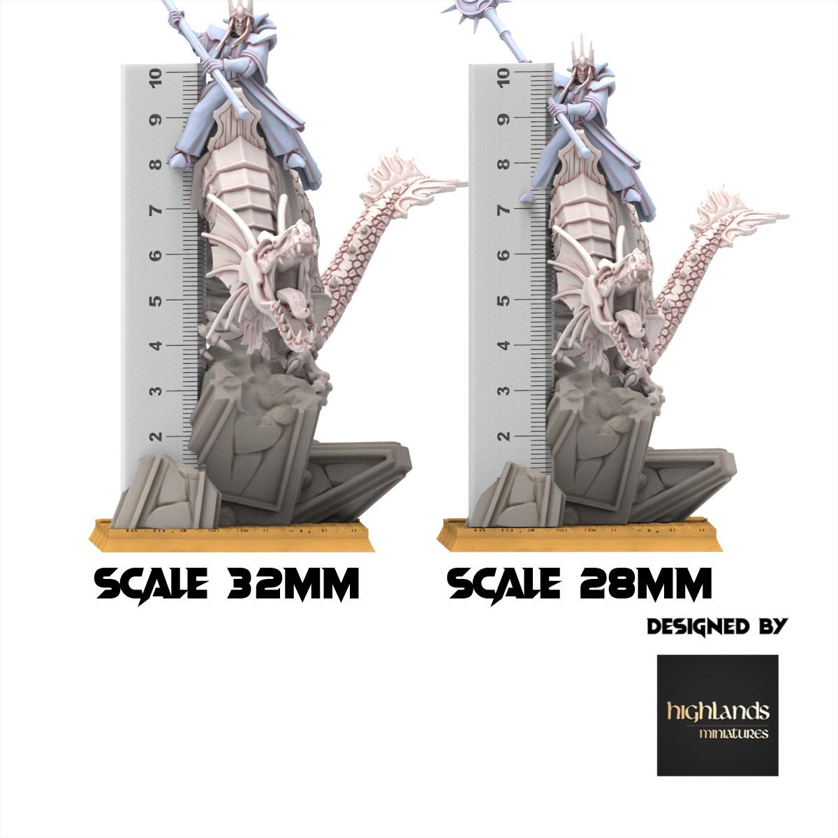 Hight Elves - Dragon - AEGEAN - Highlands Miniatures