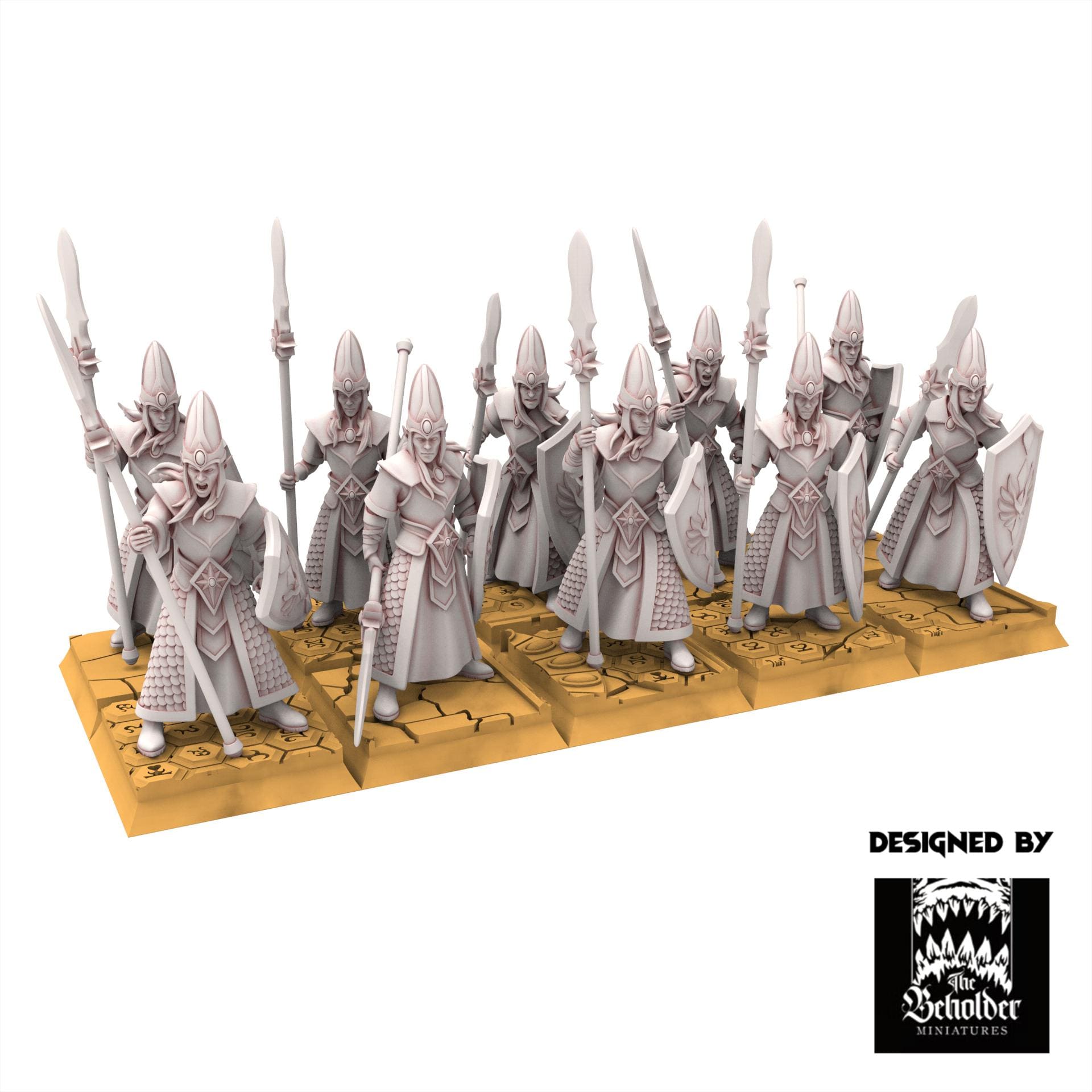 Hight Elves - Kingdom Militia - Silvermoor - The Beholder Miniatures