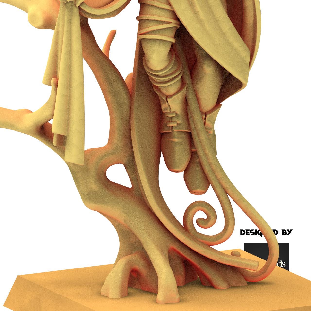 Sylvan Elves - Elf Druid - Feral - Highlands Miniatures