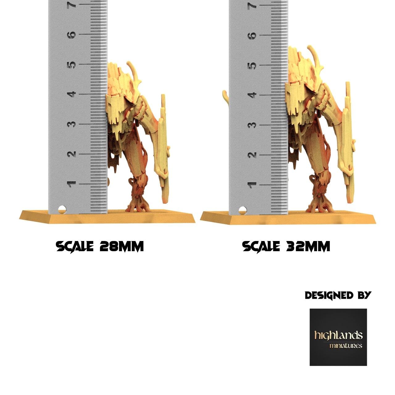 Sylvan Elves - Forest Golem - Feral - Highlands Miniatures