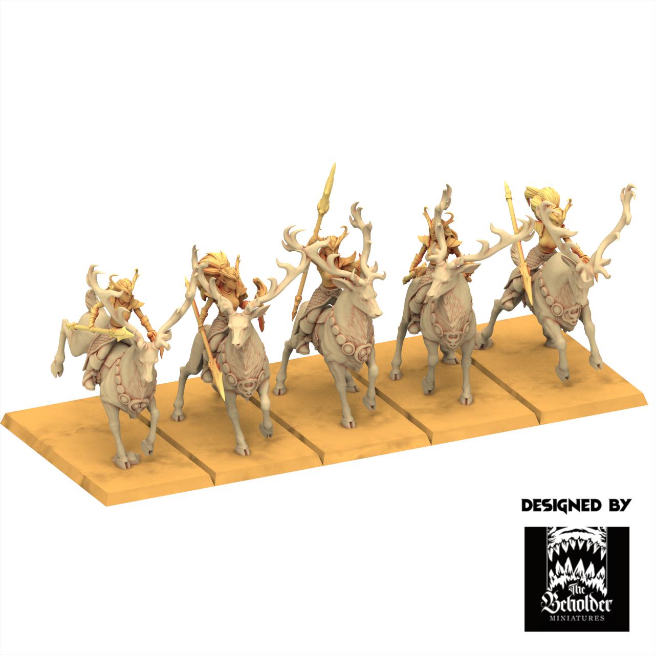 Sylvan Elves - Deepwood Maidens - Evergreen Elves - The Beholder Miniatures