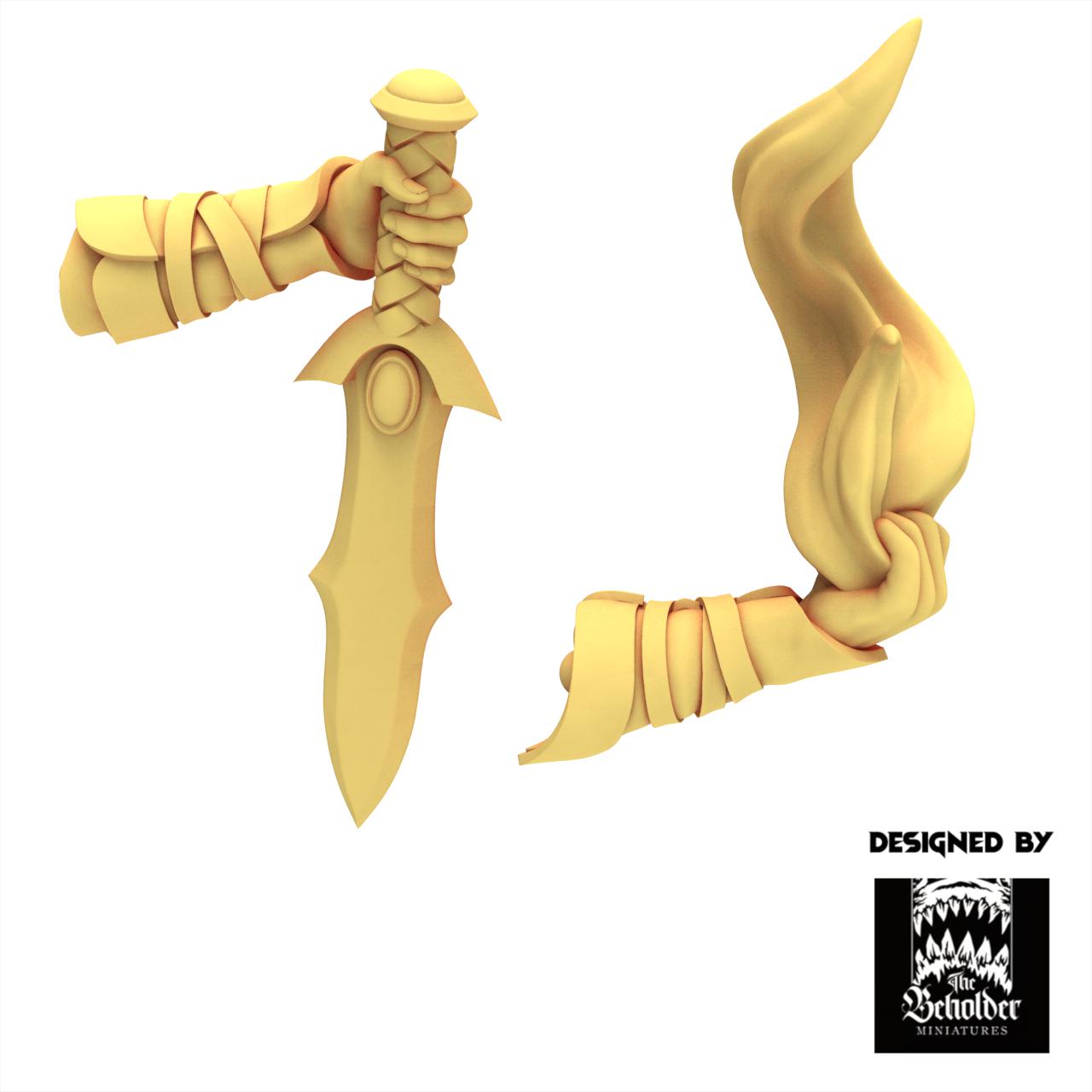 Sylvan Elves - Deepwood Maidens - Evergreen Elves - The Beholder Miniatures