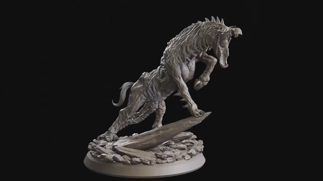 Echoes Of Corruption - Enemy - Corrupted Horse (50 mm), light and darkness, Ennemy, Flesh of Gods, for Wargames, Dungeons & Dragons TTRPG