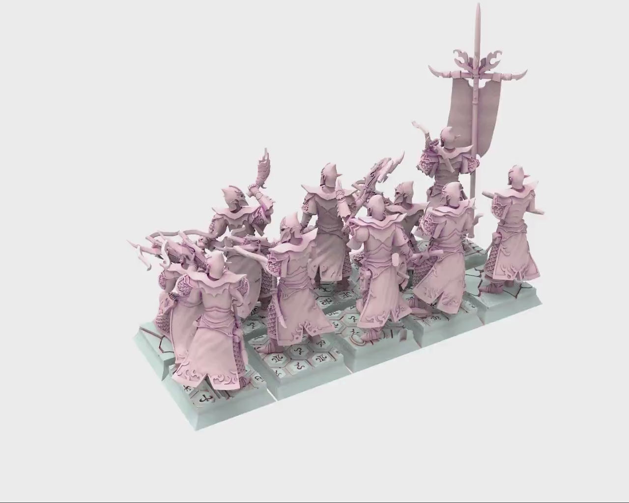 Dark Elves - 32mm Furious Witches, dark elves, Merciless north pillars usable for 9th Age, Fantasy Battle, Oldhammer, King of war, D&D