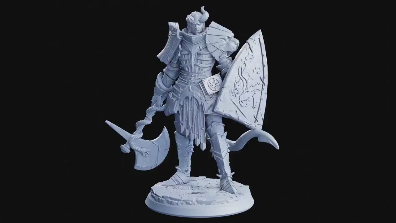 The Gates Of Despair - Hero - Ragrath, Oathbreaker Paladin (25 mm), quest for glory, Flesh of Gods, for Wargames, Dungeons & Dragons TTRPG