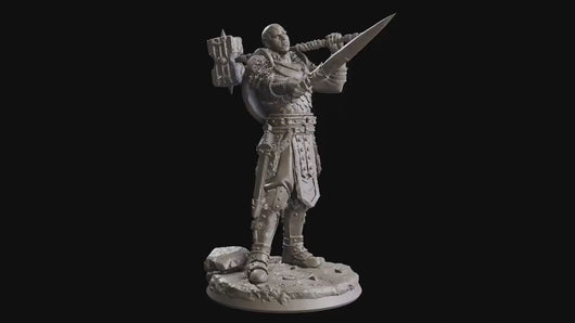 The scourges of war - Hero - Goliath Commander (25 mm), glory and honor, Ennemy, Flesh of Gods, for Wargames, Dungeons & Dragons TTRPG