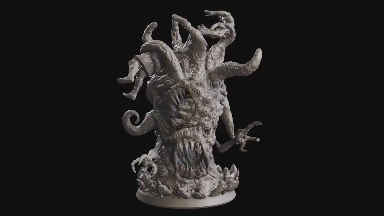 Grimoires of madness - Monster - Chaos Beast (50 mm), forbidden magics, Ennemy, Flesh of Gods, for Wargames, Dungeons & Dragons TTRPG