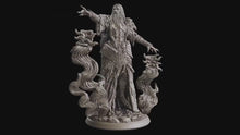 Load and play video in Gallery viewer, Grimoires of madness - Boss - The Archmage (25 mm) , forbidden magics, Ennemy, Flesh of Gods, for Wargames, Dungeons &amp; Dragons TTRPG
