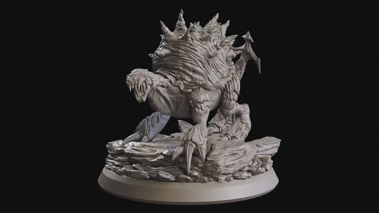 Grimoires of madness - Monster - Shellscream (50 mm), forbidden magics, Ennemy, Flesh of Gods, for Wargames, Dungeons & Dragons TTRPG