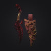 The Court Blood - Prop - Ritual Dagger, creatures of darkness, Ennemy, Flesh of Gods, for Wargames, Dungeons & Dragons TTRPG