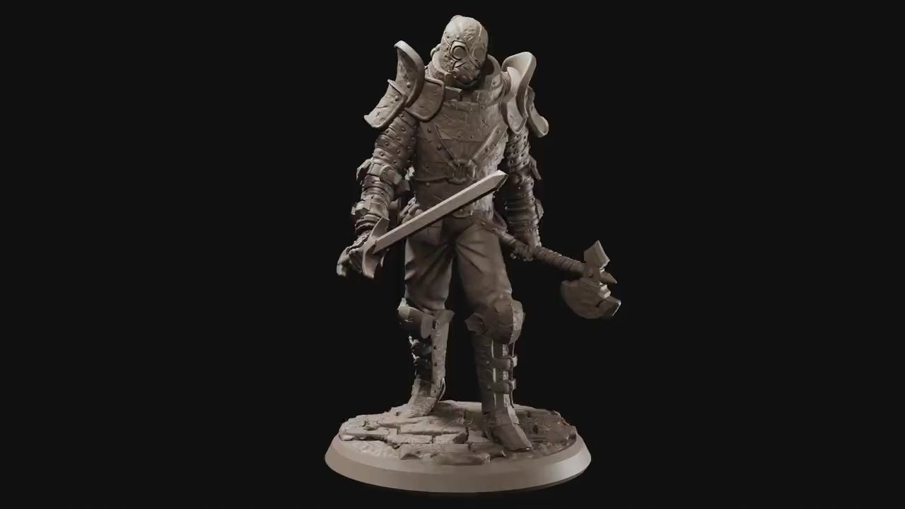 The Underground Experiment - Villain - Infected Guard - Pose 01, Flesh of Gods, for Wargames, Dungeons & Dragons TTRPG