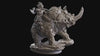The tribal Gathering - Enemy - Rhino Mounted Goblin, fierce and proud warriors,Ennemy, Flesh of Gods, for Wargames, Dungeons & Dragons TTRPG