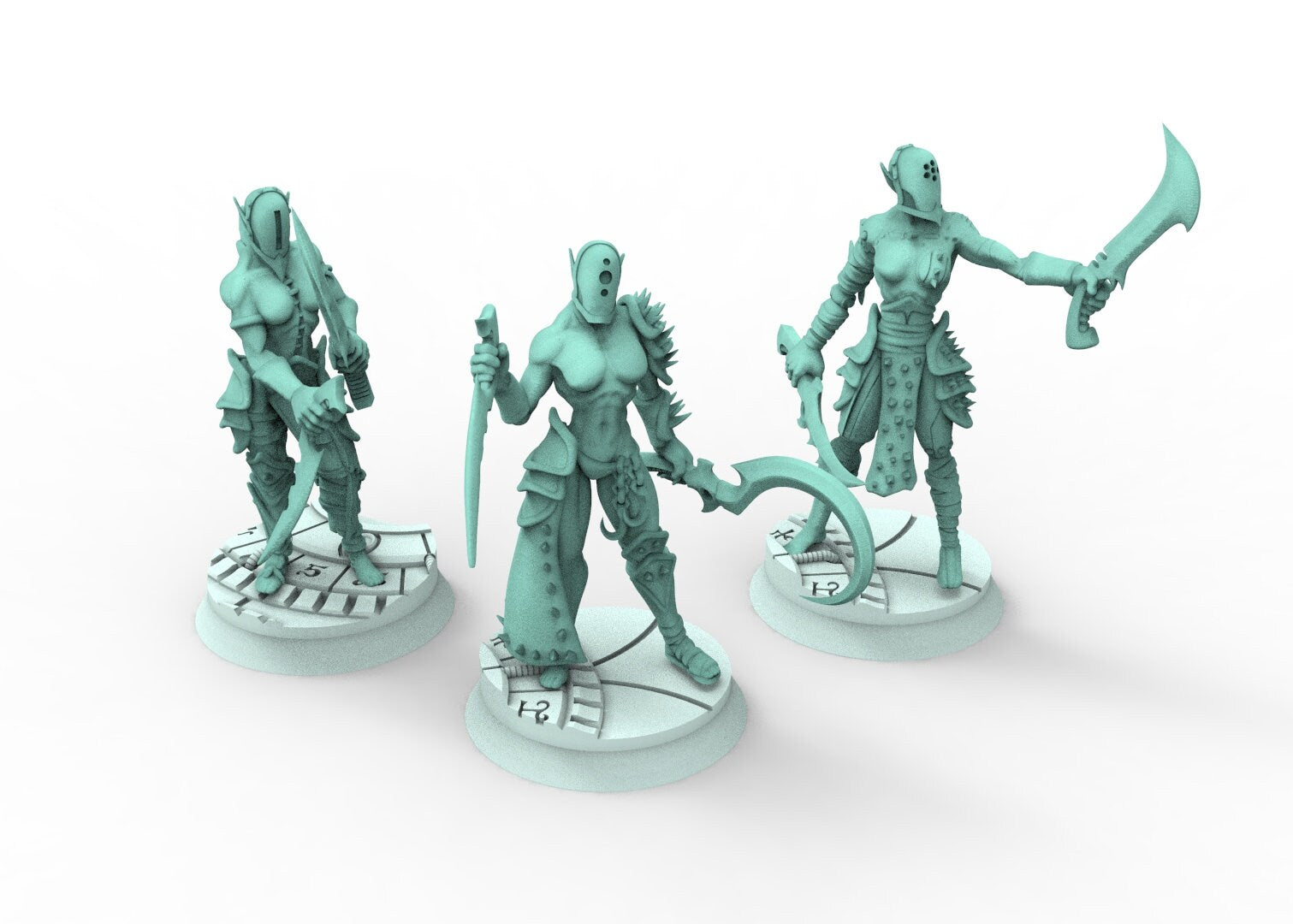 Dark city - Female wracked tortured warriors Dark eldar drow