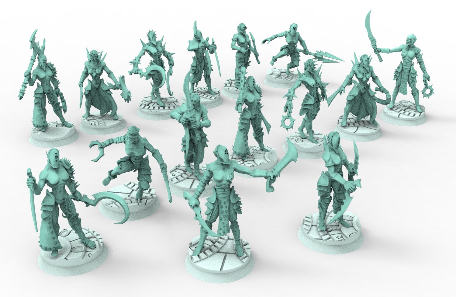 Dark city - Female wracked tortured warriors Dark eldar drow