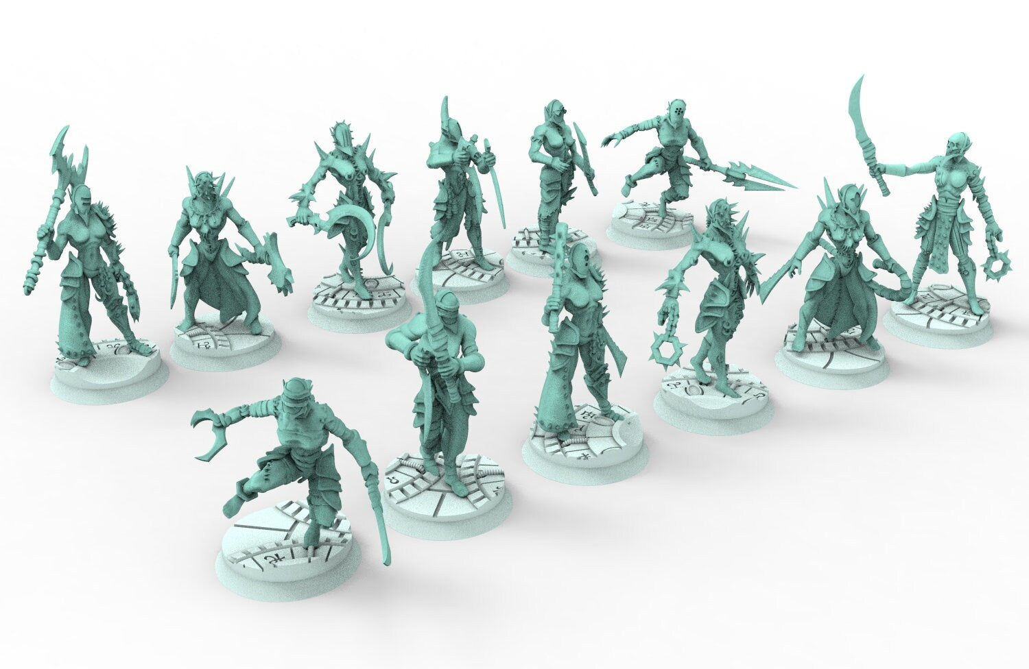 Dark city - Female wracked tortured warriors Dark eldar drow