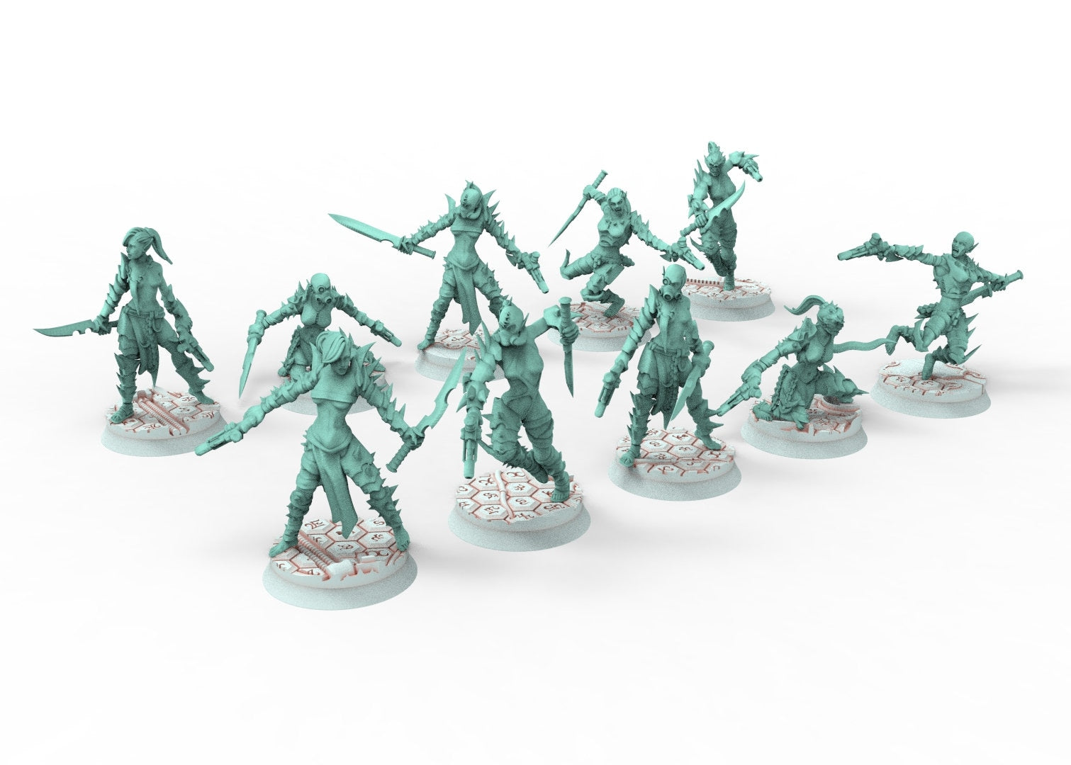 Dark city - Female gladiators of the Arena Dark eldar drow 