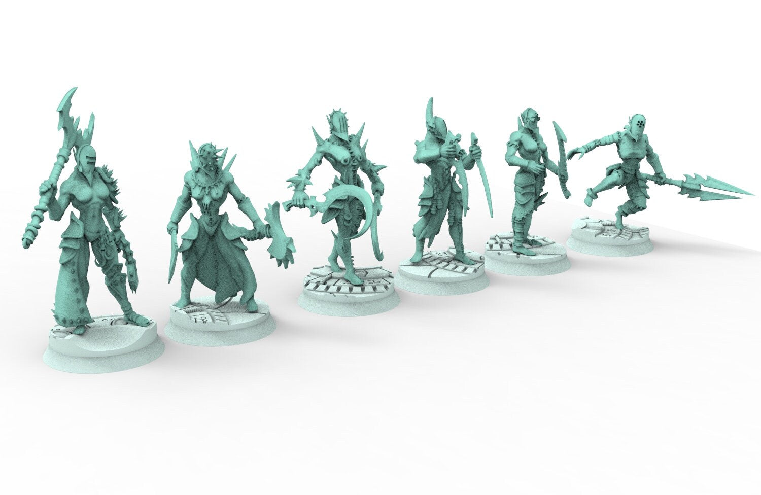 Dark city - Female wracked tortured warriors Dark eldar drow