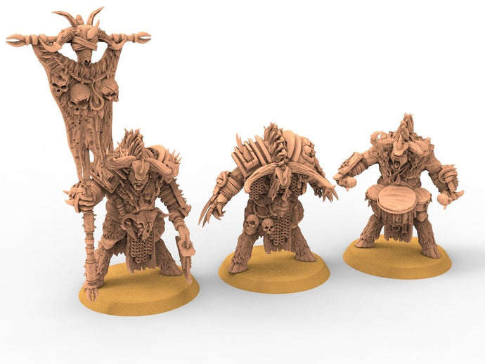 Beastmen - Staff of Demolisher Minotaurs Beastmen warriors of Chaos