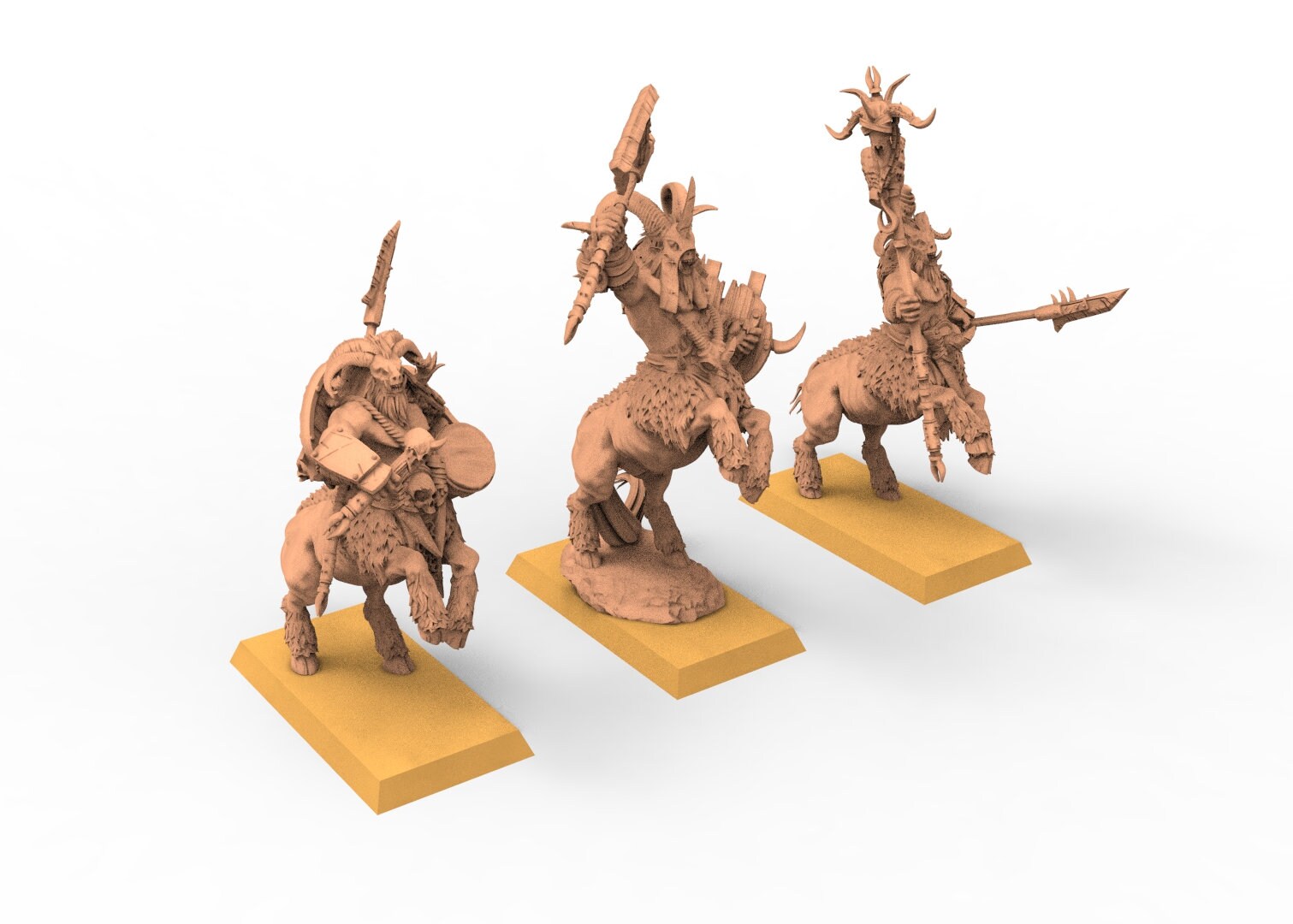 Beastmen - Centaurs Beastmen warriors of Chaos