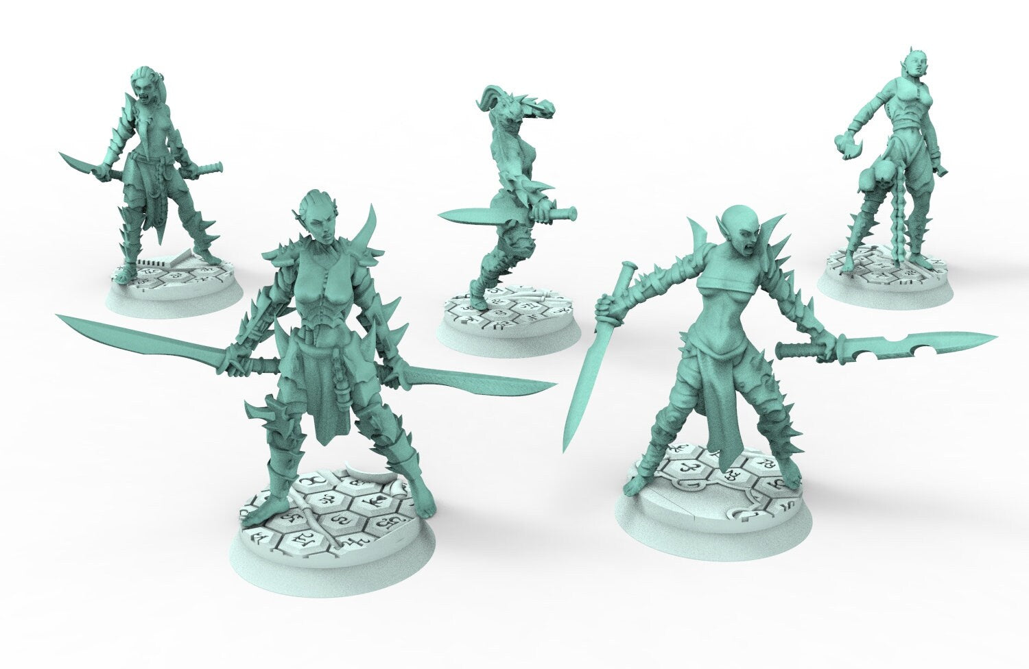 Dark city - Female Furies of the Arena Dark eldar drow 