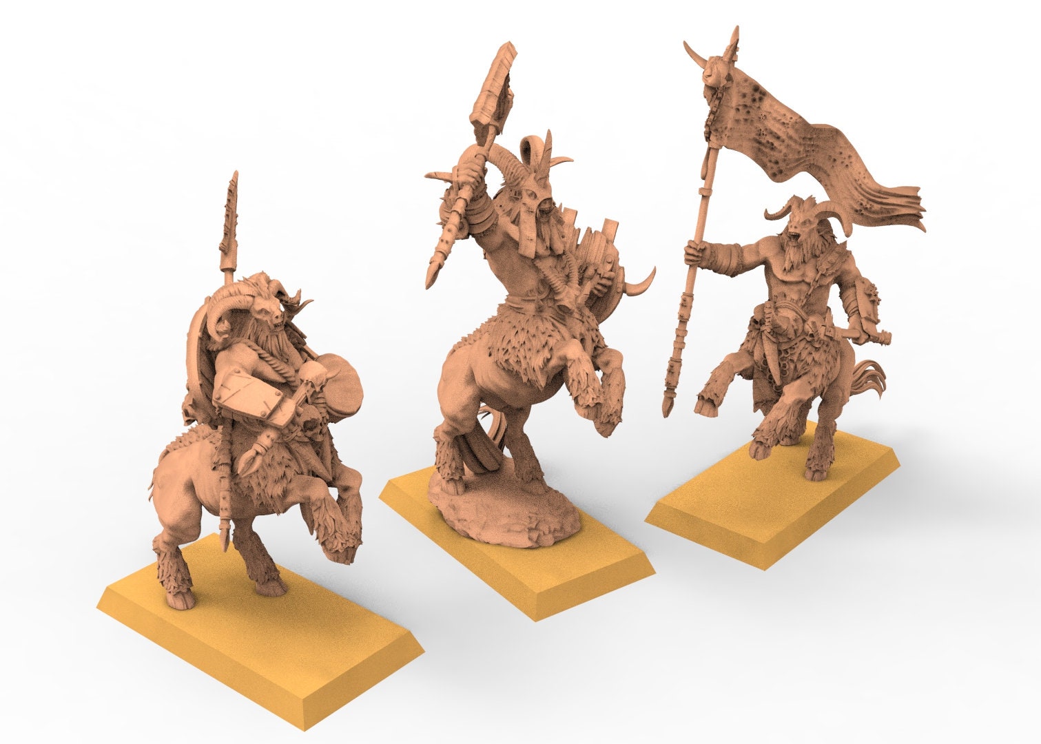 Beastmen - Centaurs Beastmen warriors of Chaos